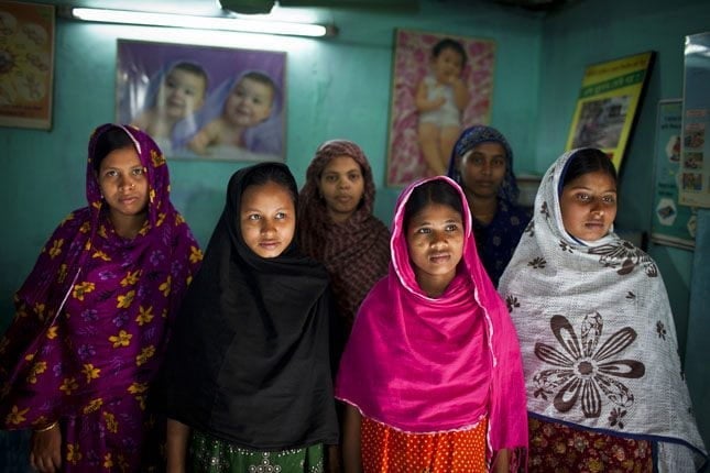 Photo Credit: New mothers at a BRAC facility in Dhaka, Bangladesh, March 2012, courtesy of Conor Ashleigh/AusAID.