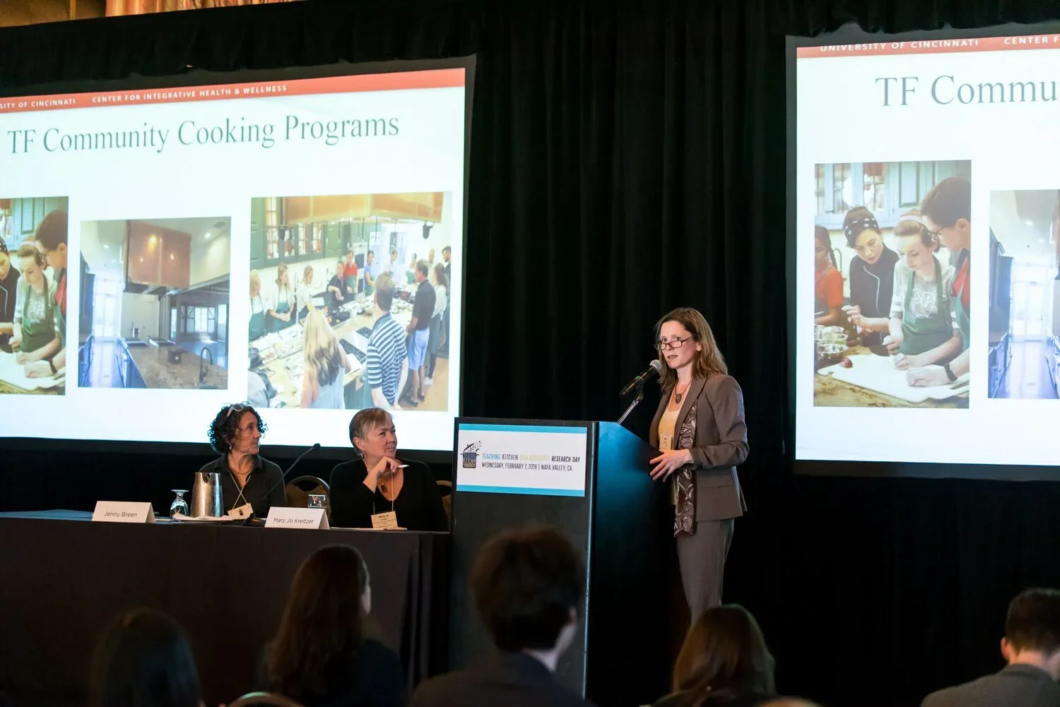 Dr. Sian Cotton presented on both the community education series and student wellness retreats at Turner Farm’s state of the art teaching kitchen in Cincinnati.