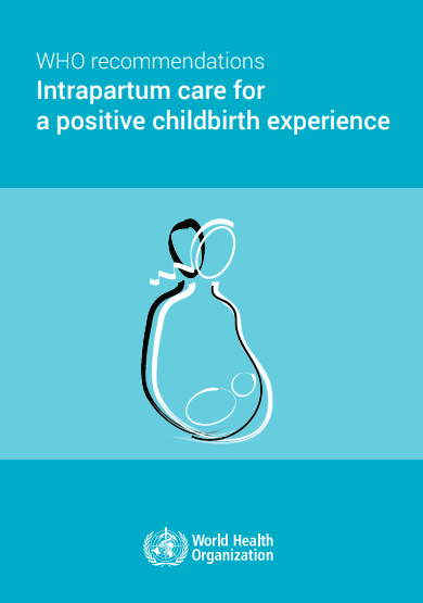 WHO recommendations Intrapartum care for a positive childbirth experience