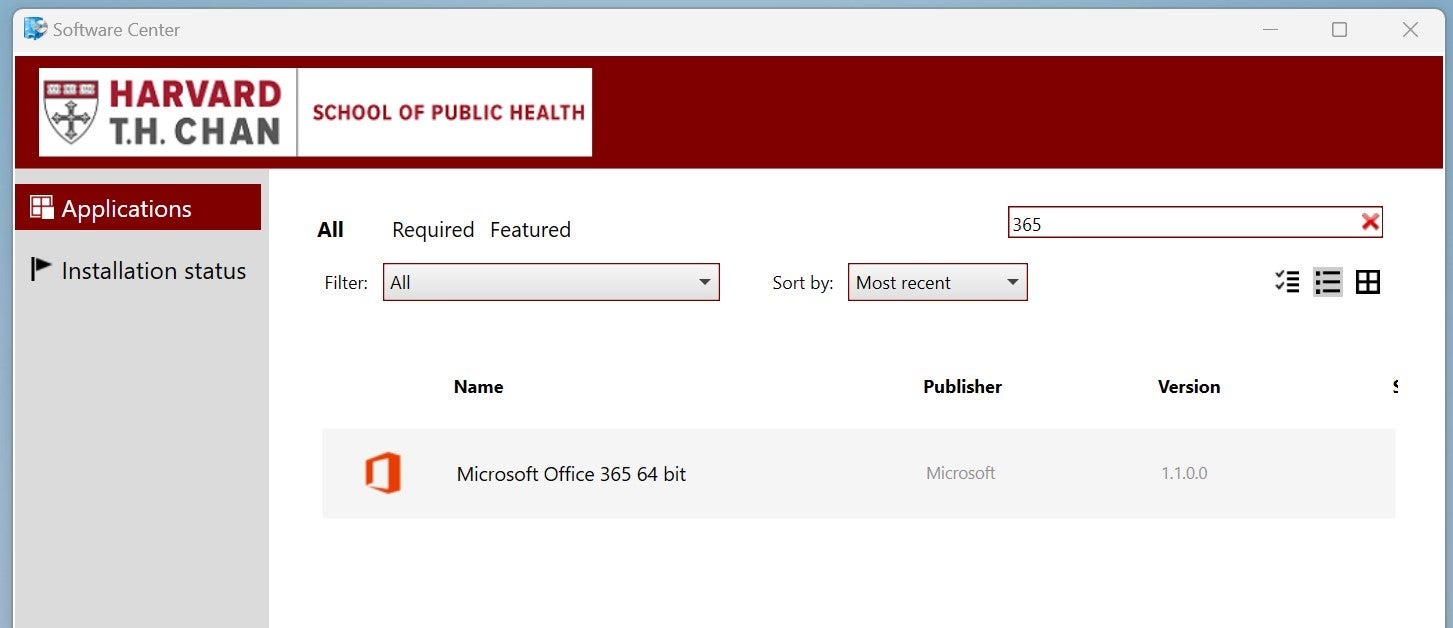 Upgrading to Microsoft 365 Harvard T.H. Chan School of Public Health