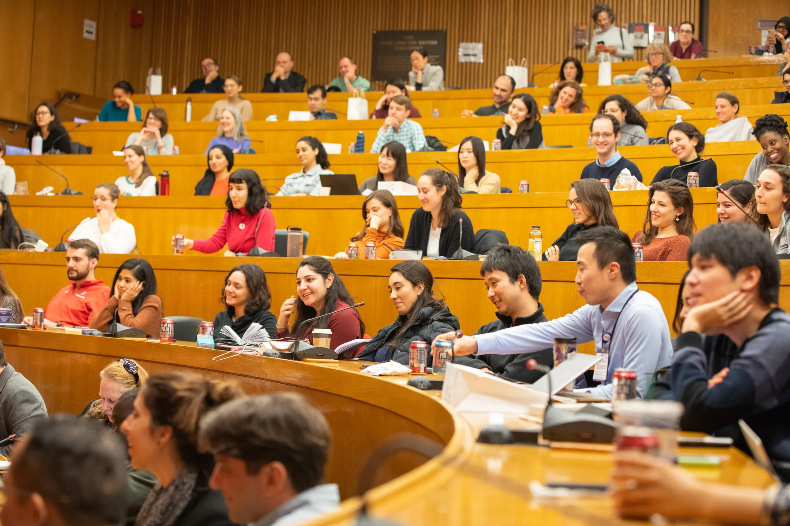 Harvard Chan students sitting in a lecture hall