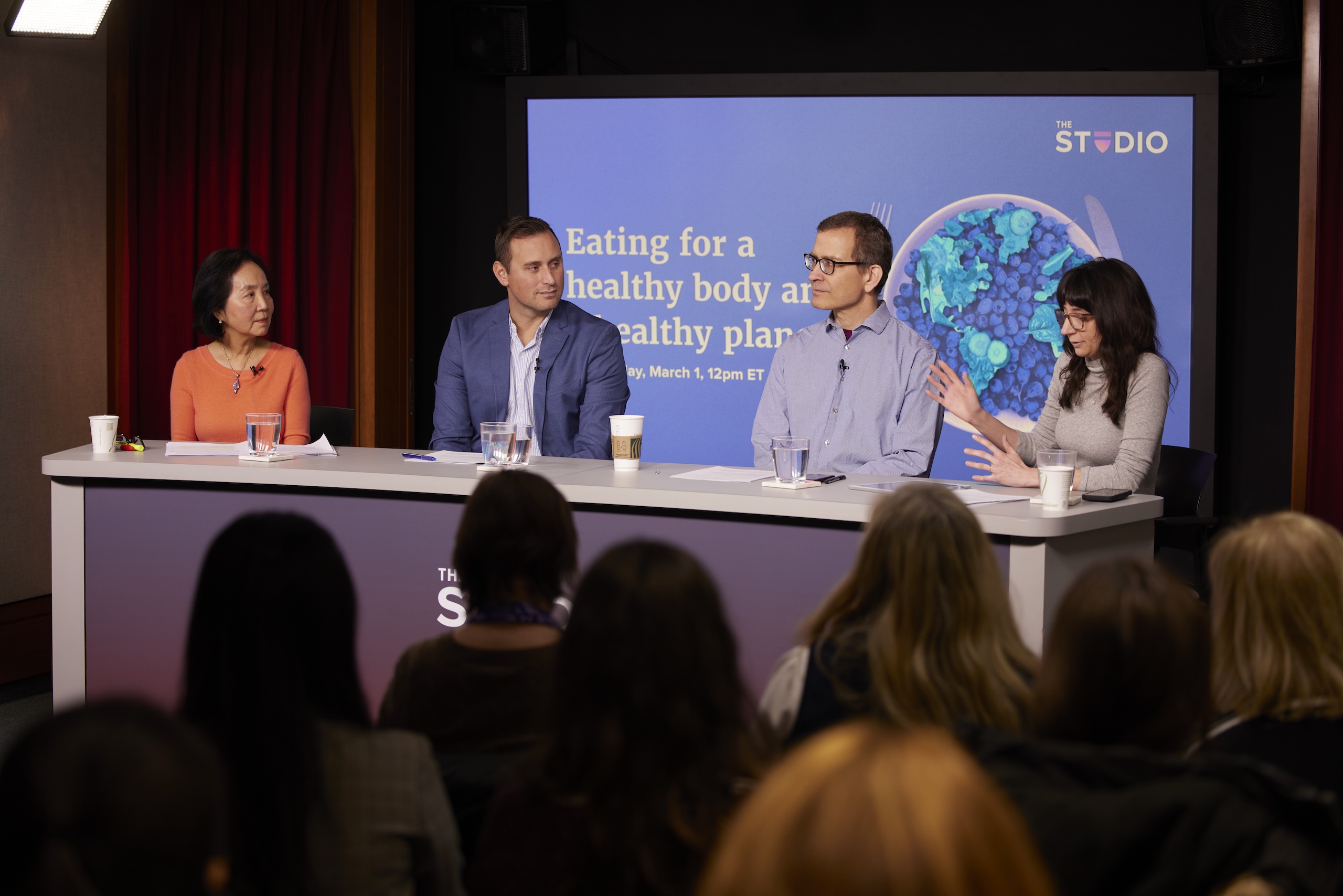 Eating for a Healthier Planet studio panel event