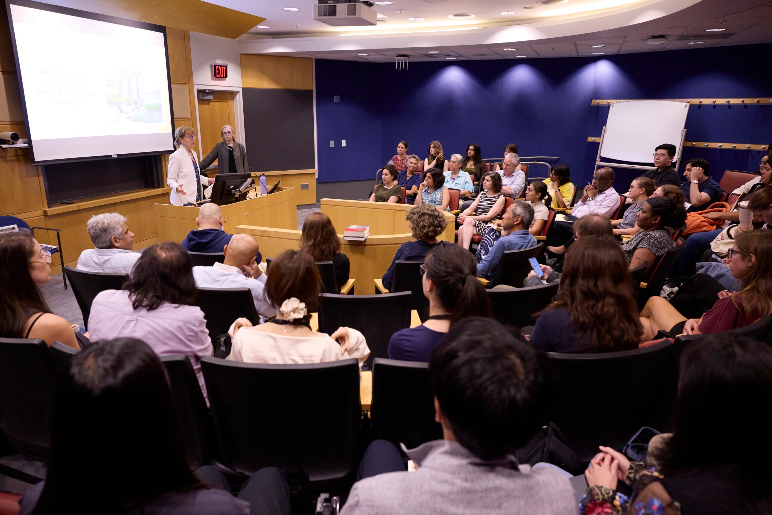 New students gathered with faculty for Fall Orientation 2026.