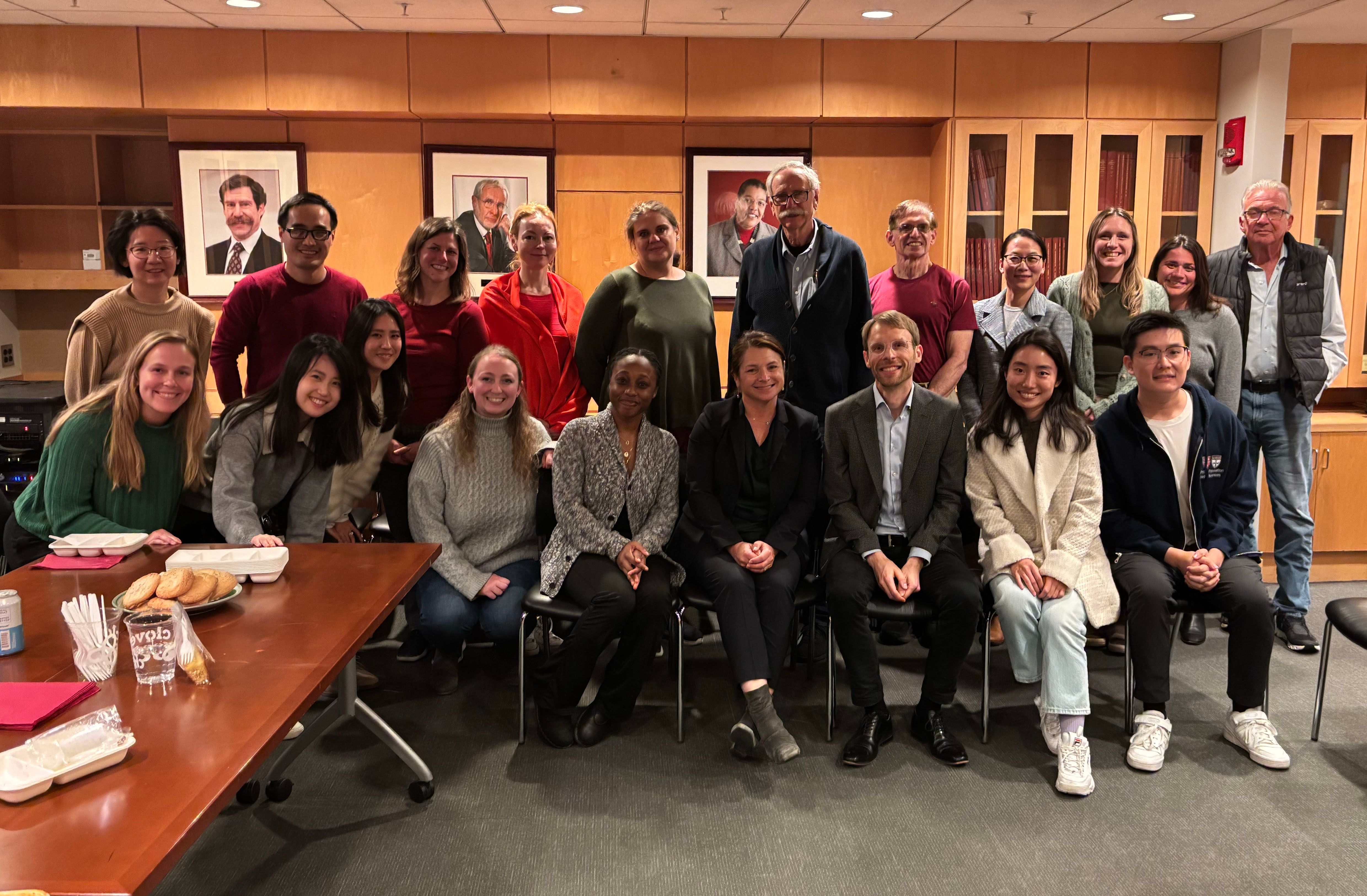 A group of faculty, students, and staff of the cancer epidemiology and prevention program