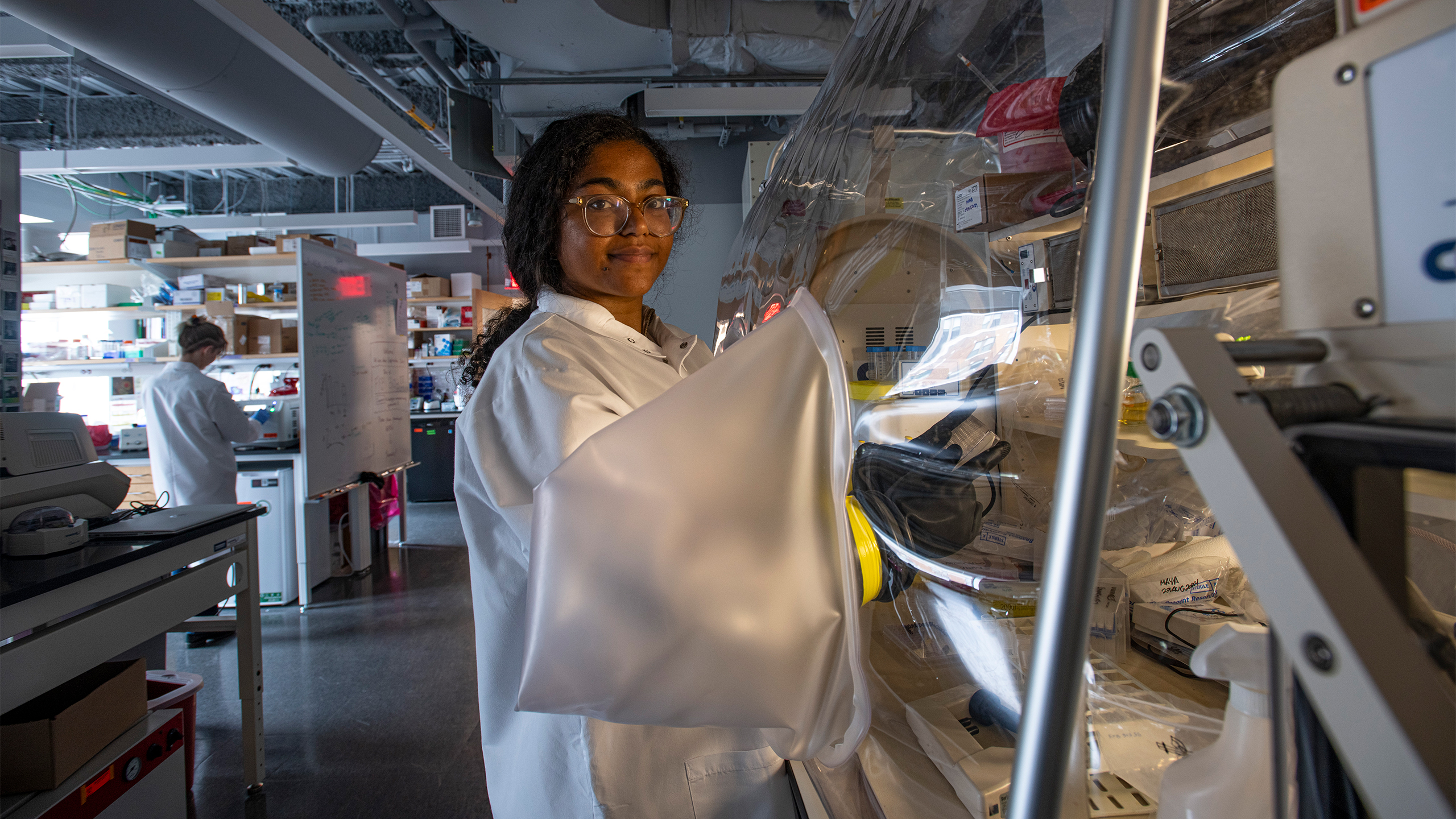 Maya Jackson working in the Gopinath Lab