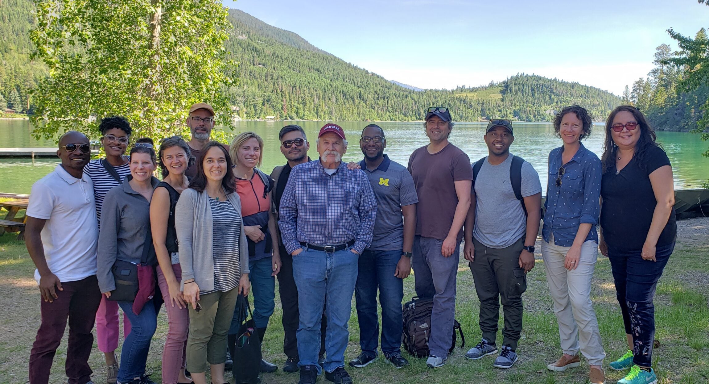 Cohort II Fellows enjoying a moment together at the picturesque Flathead Lake.