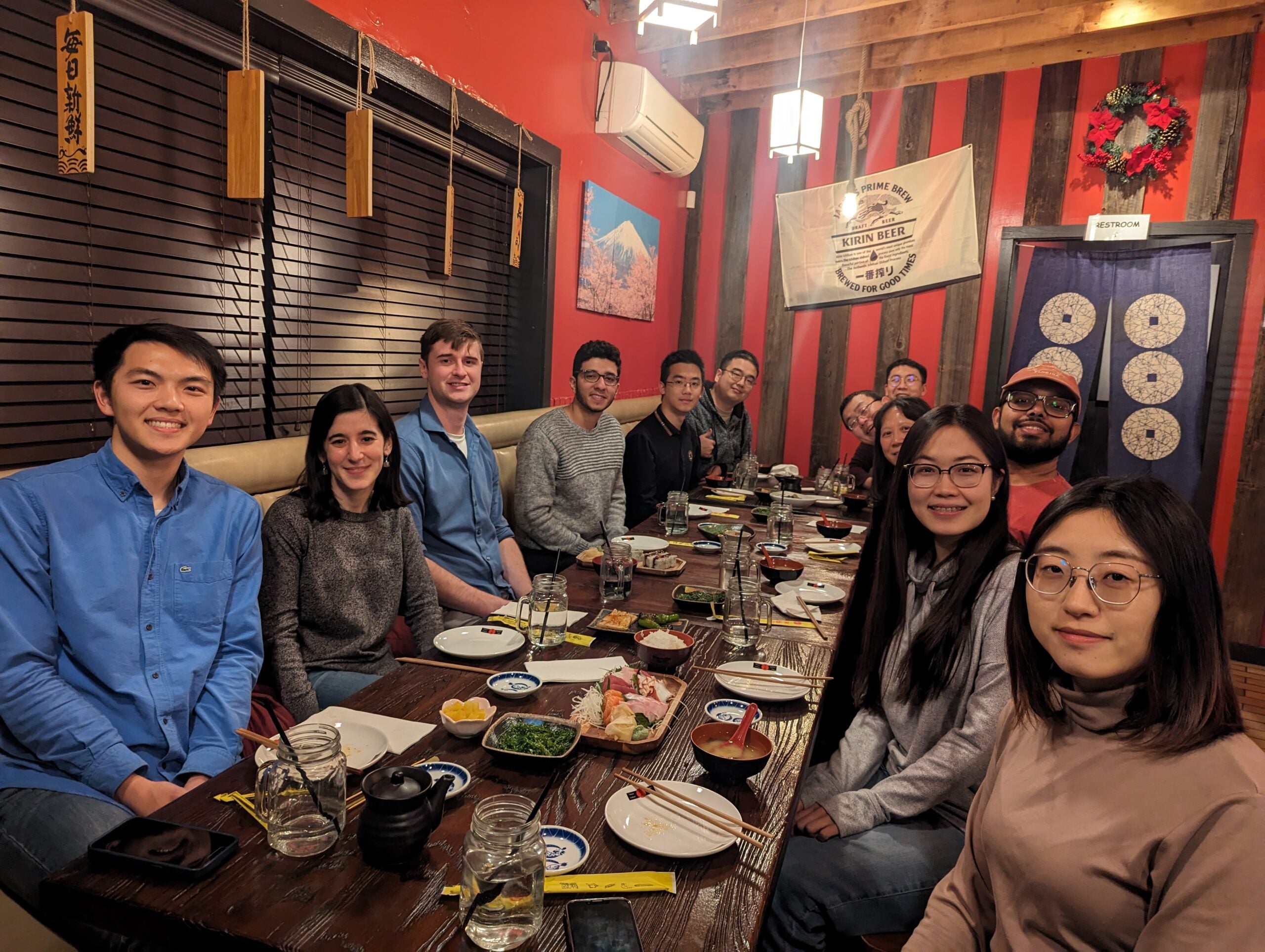 Lin Lab holiday dinner