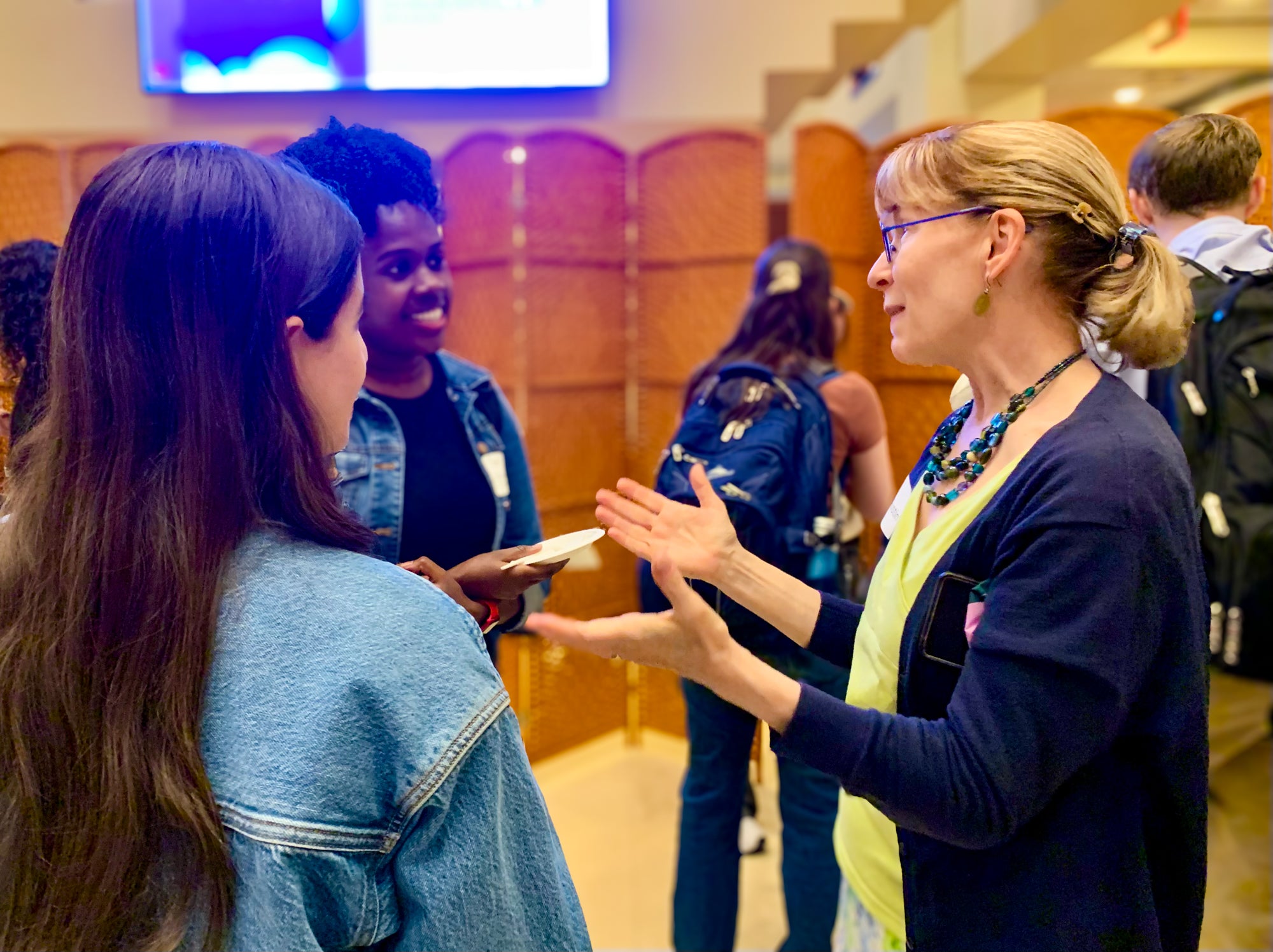 Dr. Bryn Austin and students