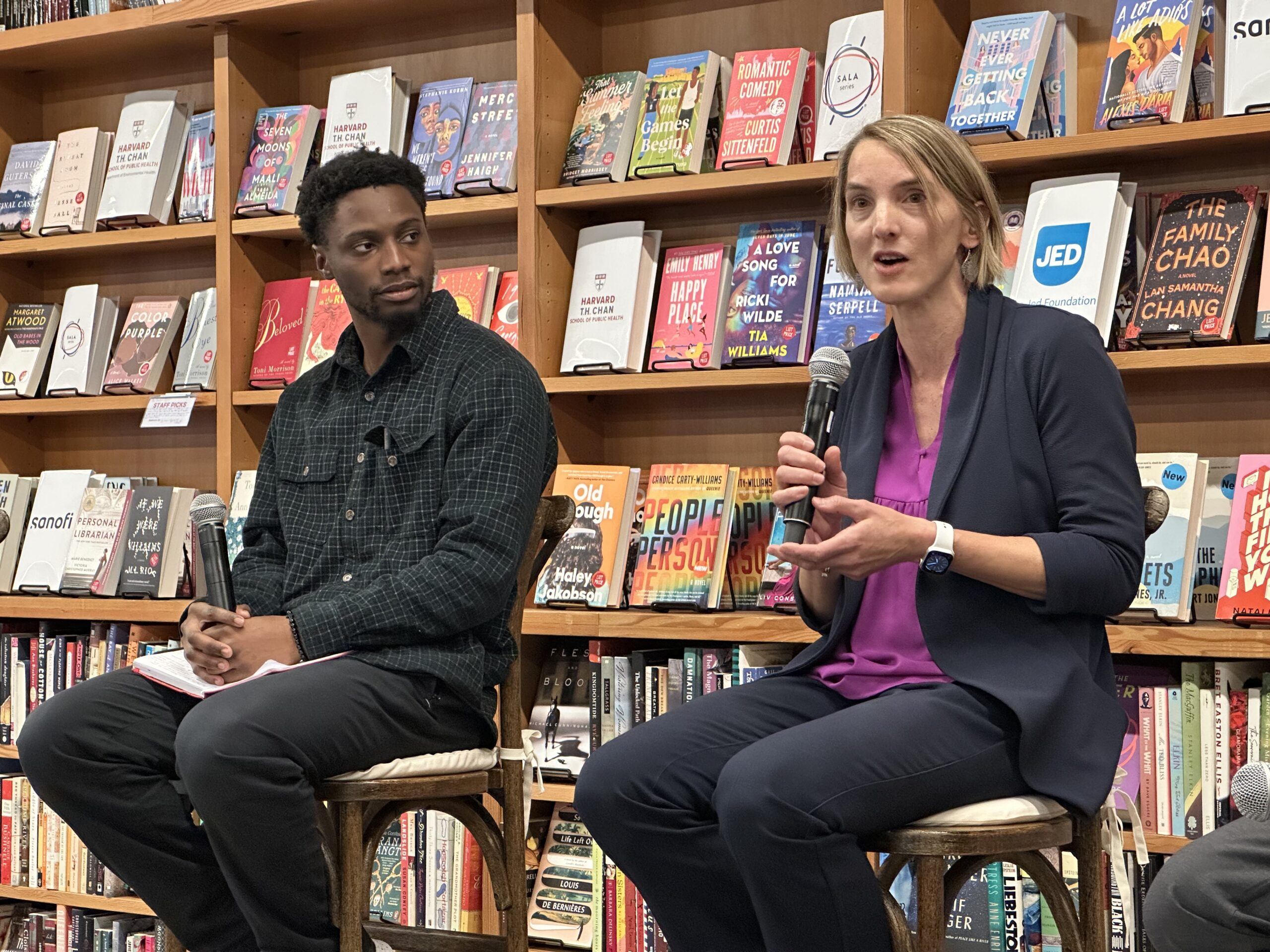 Mary Rice speaking at SALA Series event, “Better Health for All: Connecting Science, Business, and Communities for Change"