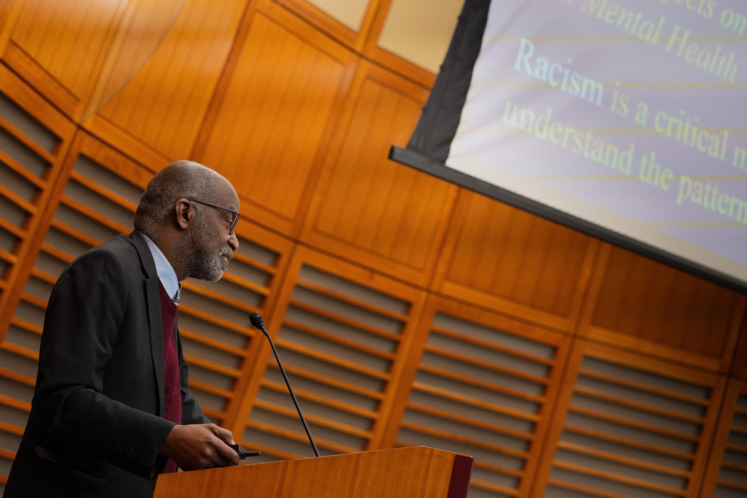 Dr. David R. Williams at the Chester Pierce Symposium