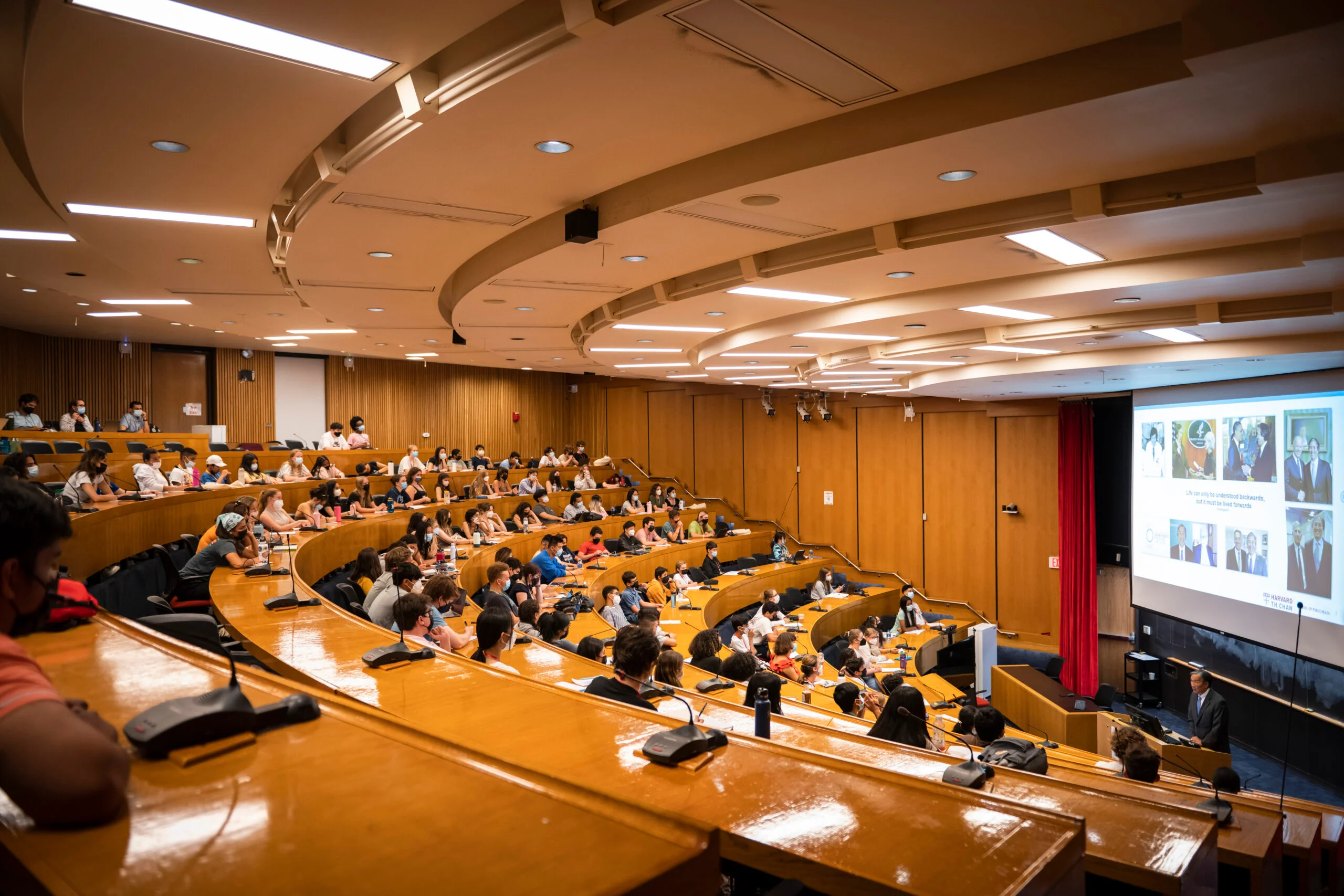 Students in a lecture hall