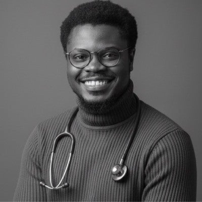 David Atomanyi Barnes black and white profile photo