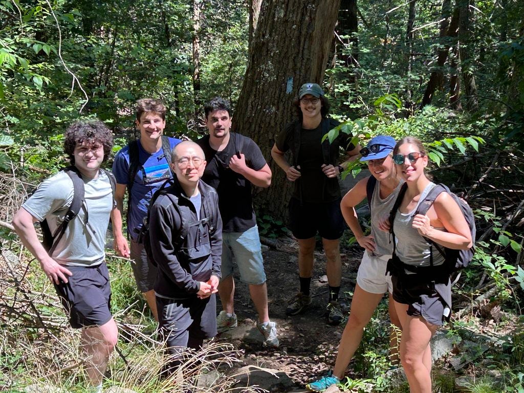 Annual Lab photo on top of Mount Monadnock: This photo is of the lab in July 2023