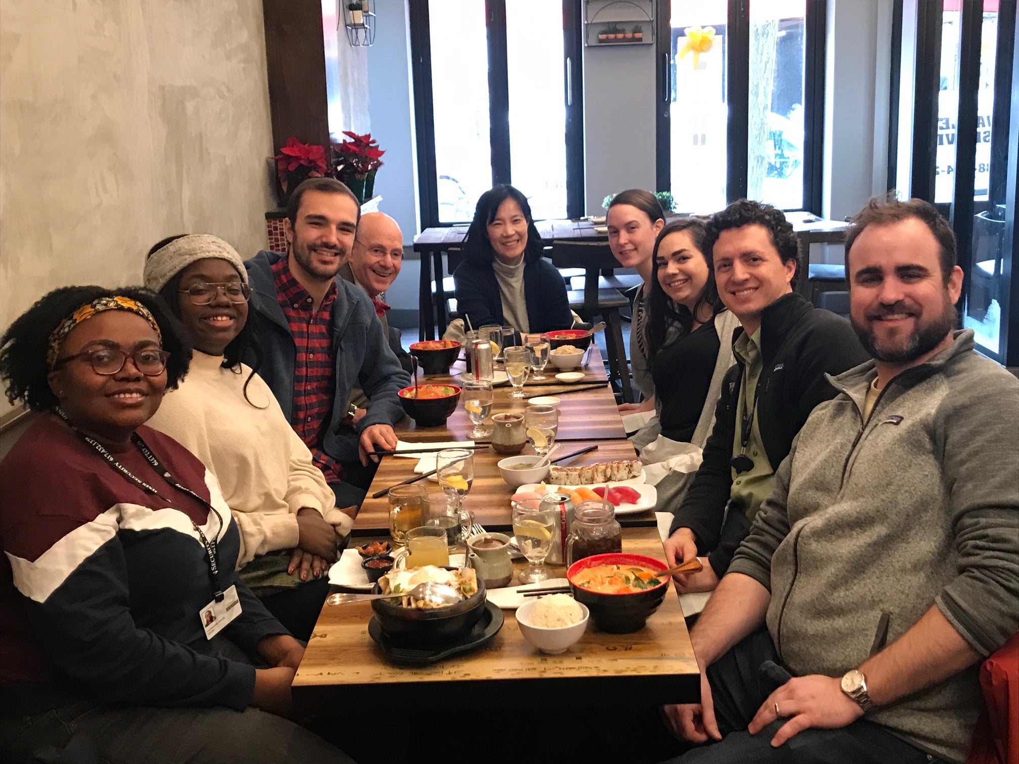 Park Lab Year-End Lunch, Dec 2019