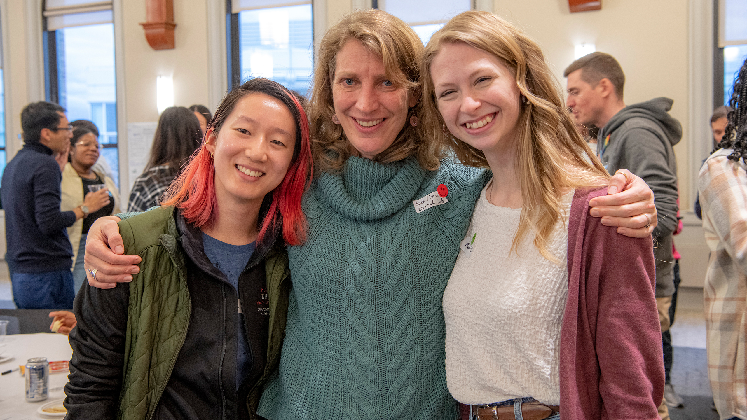 Anna Wu (left, Selina Bopp (center and Madeline Farringer (right) at the IID retreat 2023