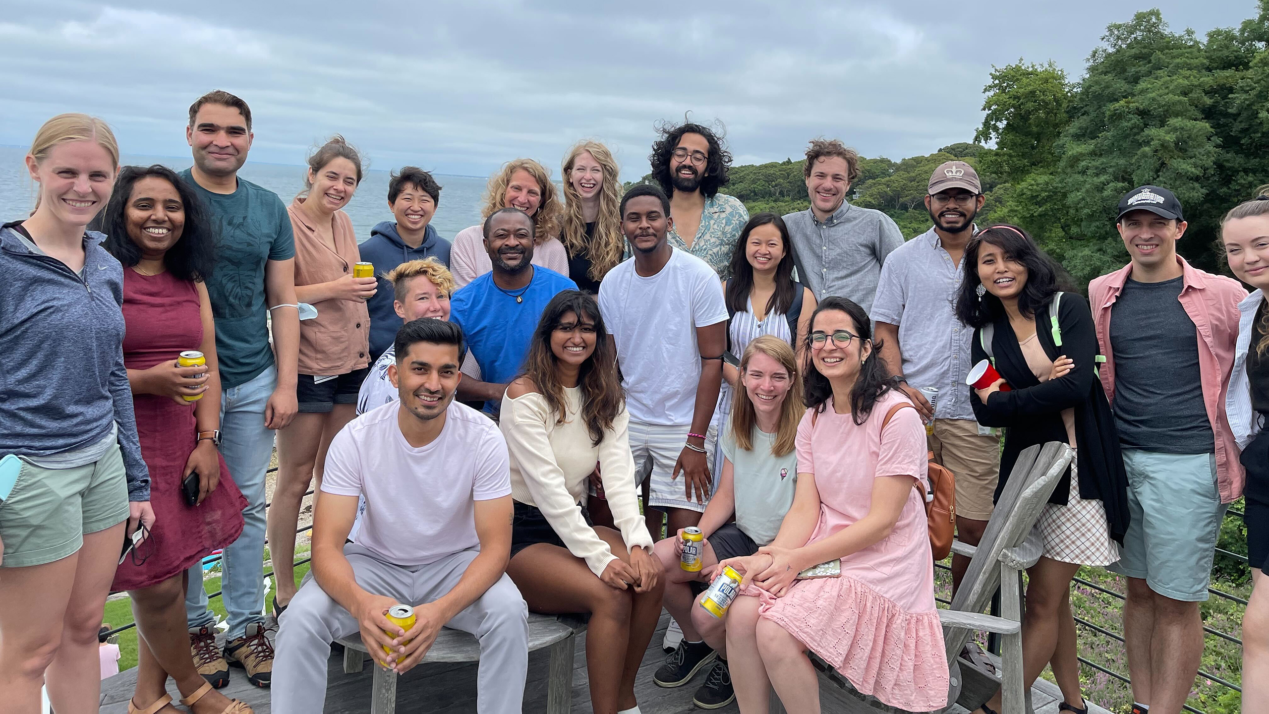 The Wirth Lab enjoying a day in Woods Hole