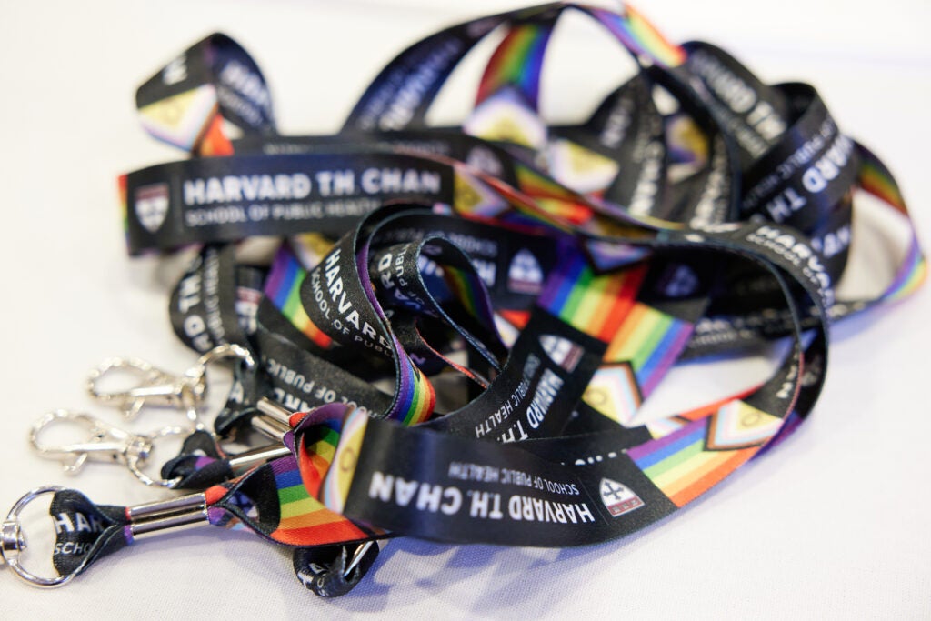 ID Badge holder with pride flag