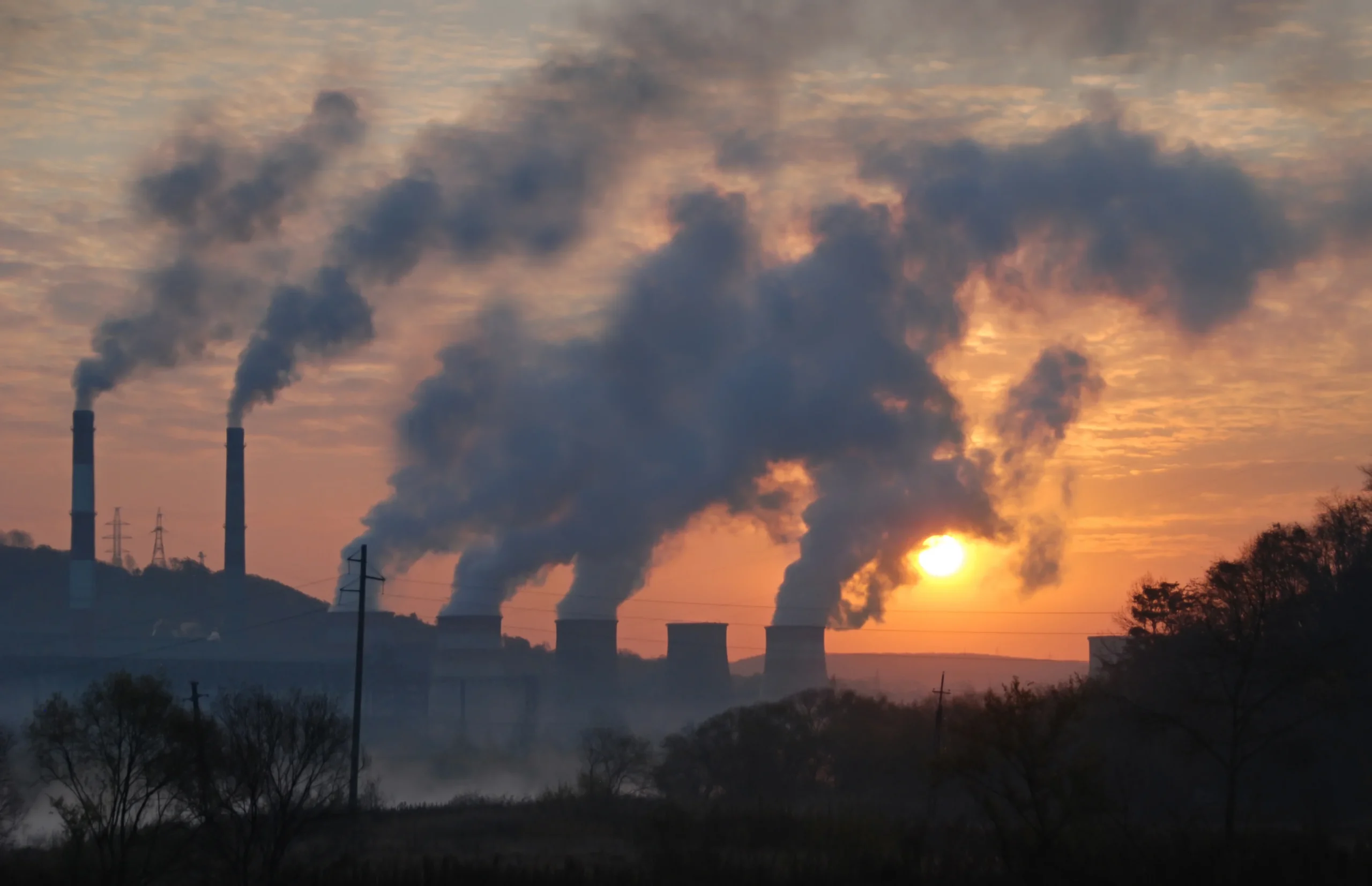 Factory smoke stack