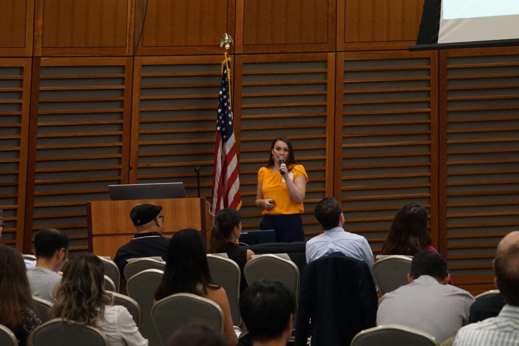 Alumni Presenting during 20th Anniversary Event 