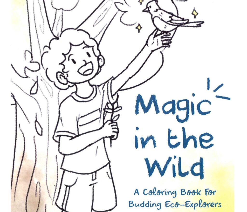 Magic in the Wild coloring book cover