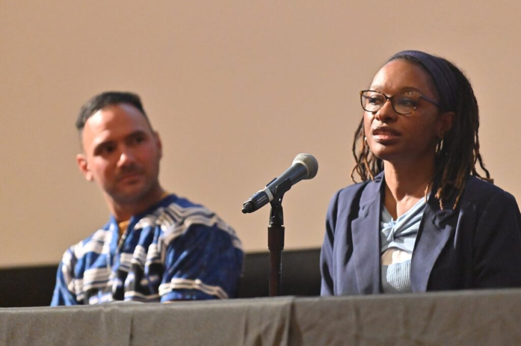 Panelists at the Descendant film screening