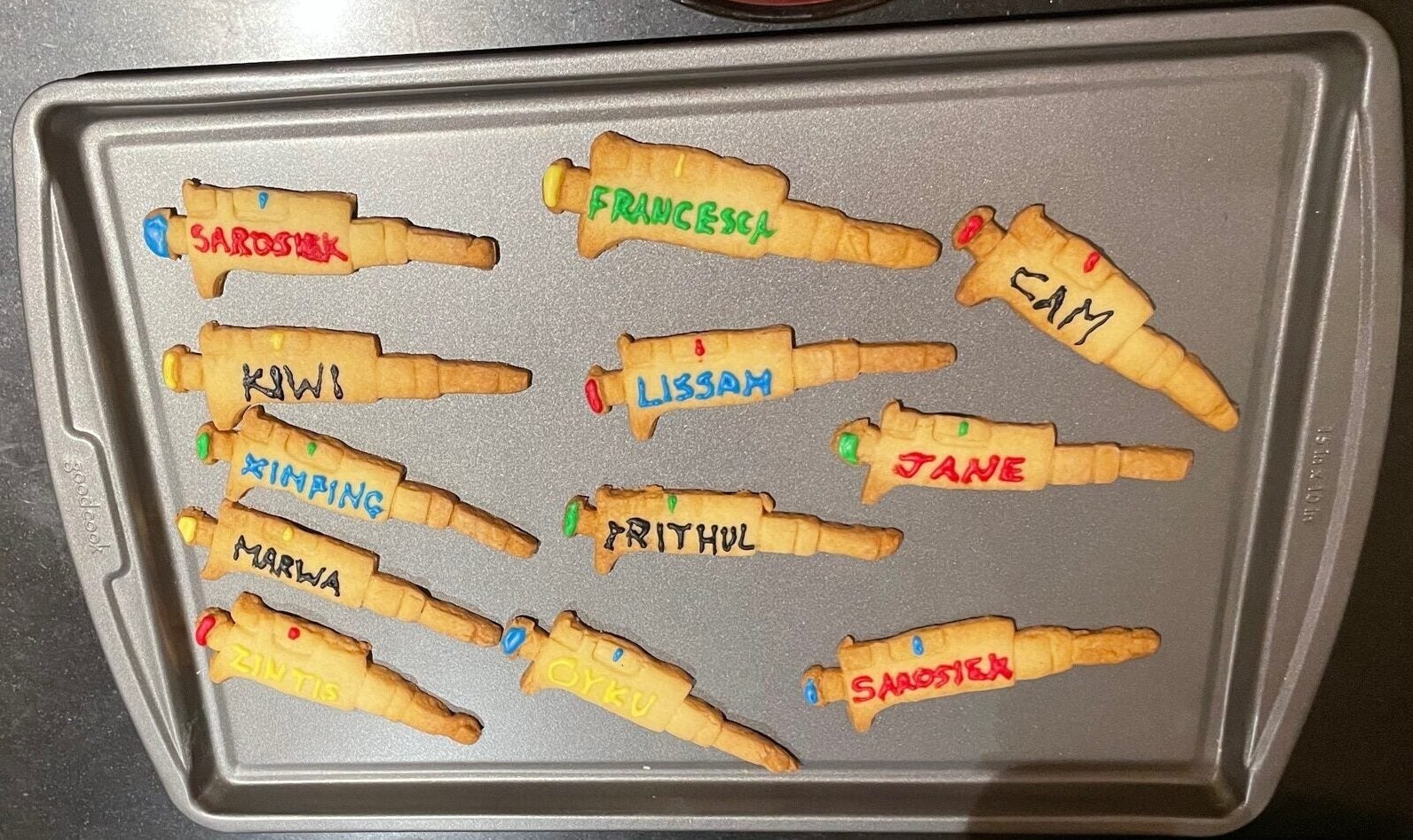 Francesca’s pipette cookies.