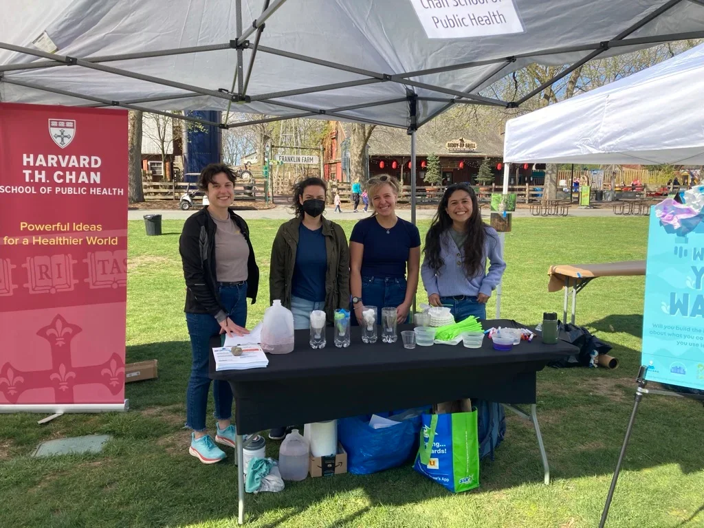 HSPH staff Felicia Heykoop, Sheila Tripathy, Katherine Van Woert, Amanda Hernandez at the event