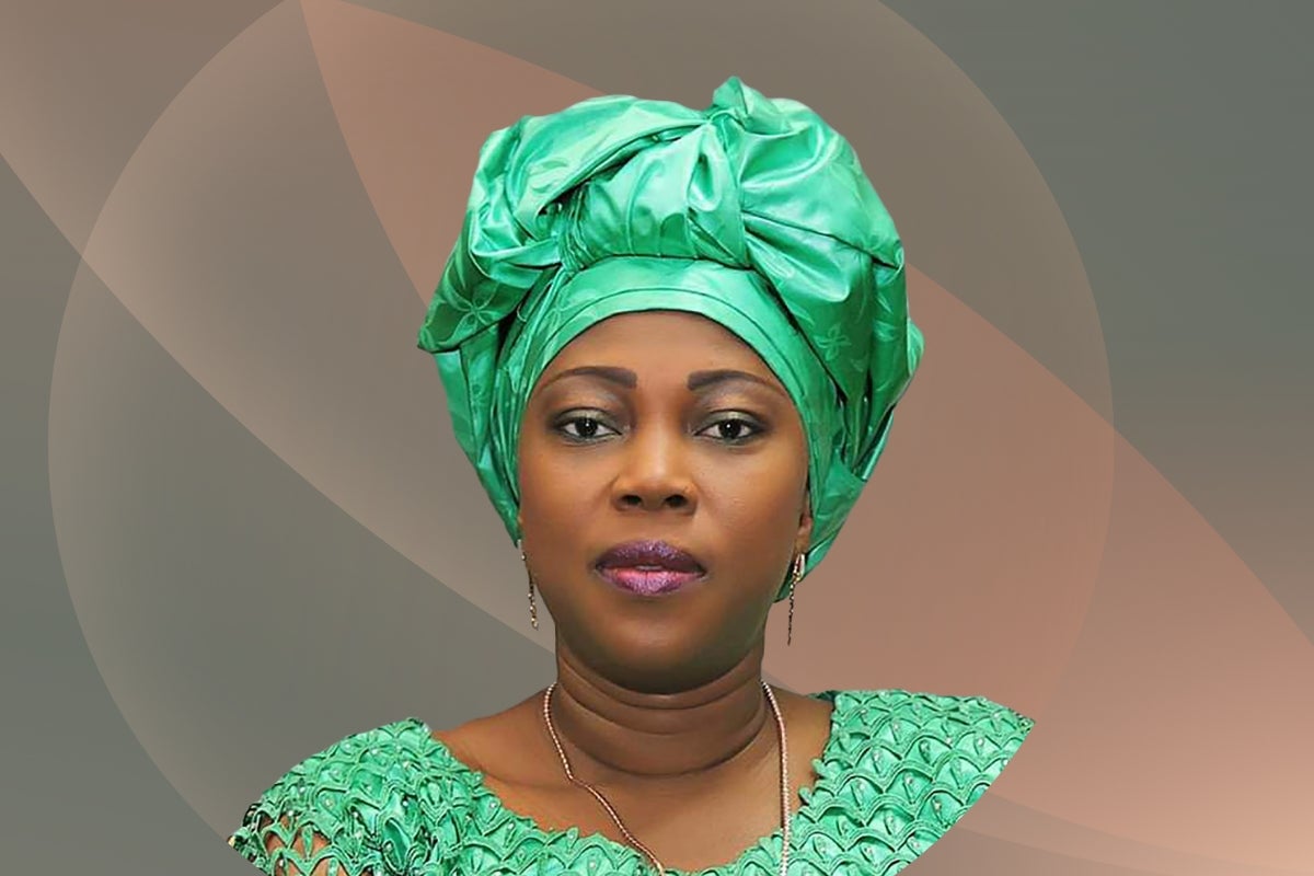 Headshot of Fatima Maada Bio, First lady of the Republic of Sierra Leone