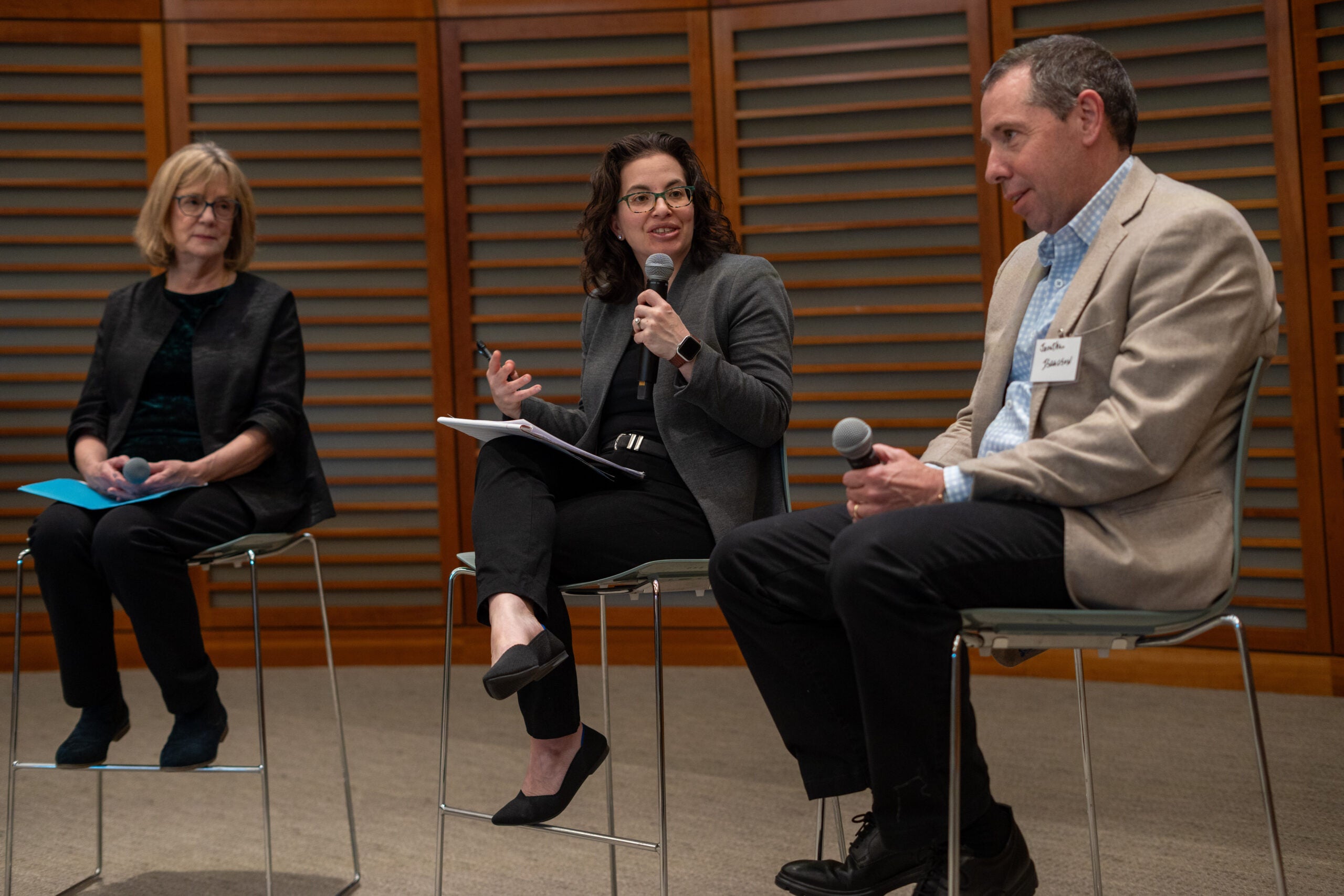 Dr. Glorian Sorensen, Dr. Erika Sabbath, and Jonathan Isaacson