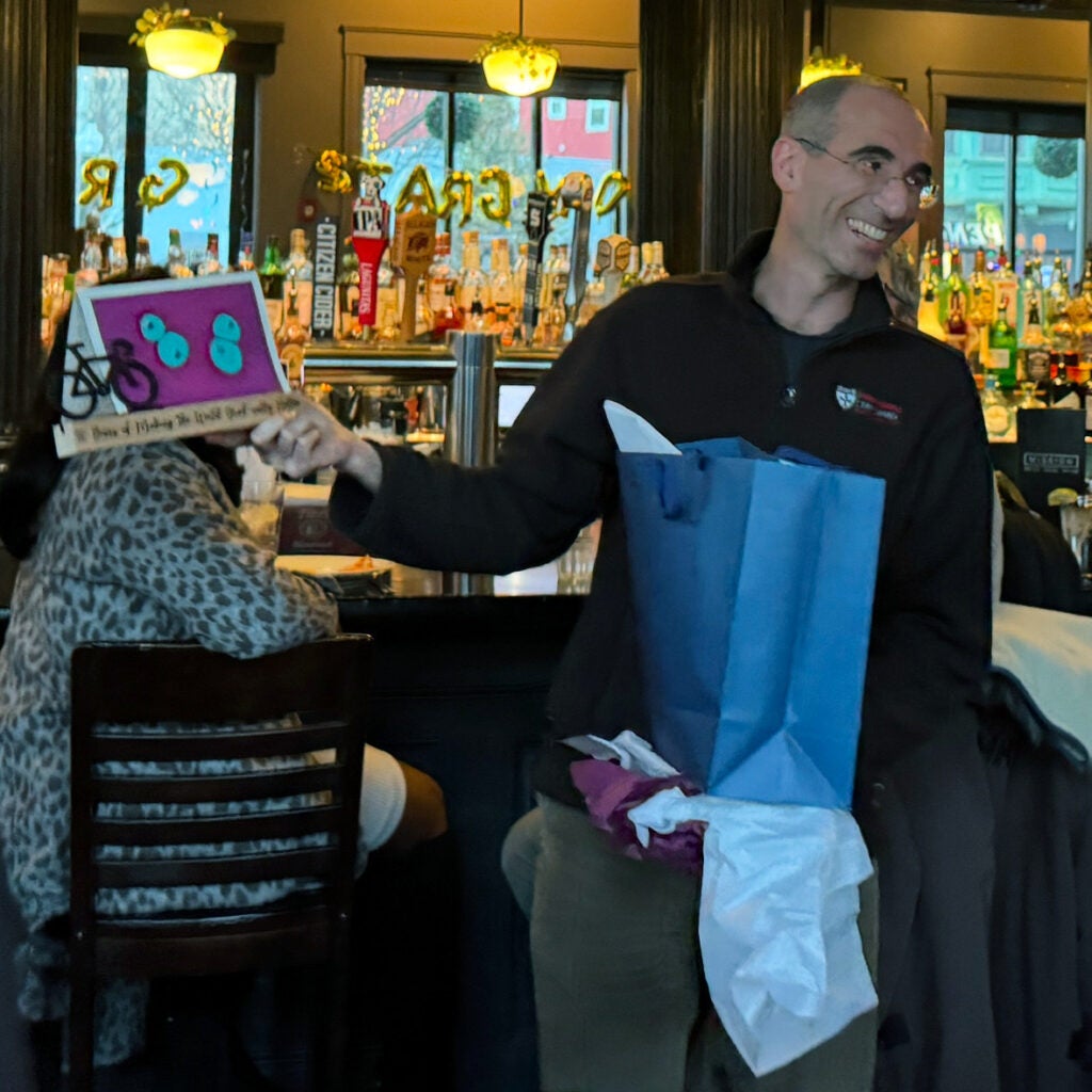 Tenure party for Yonatan Grad