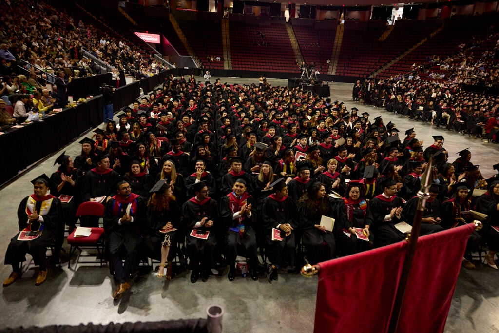 Convocation crowd