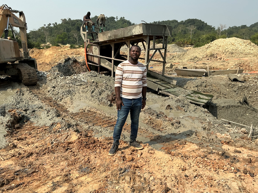 At an informal ASGM site for observations and in-depth interviews, Tarkwa-Breman, 2025