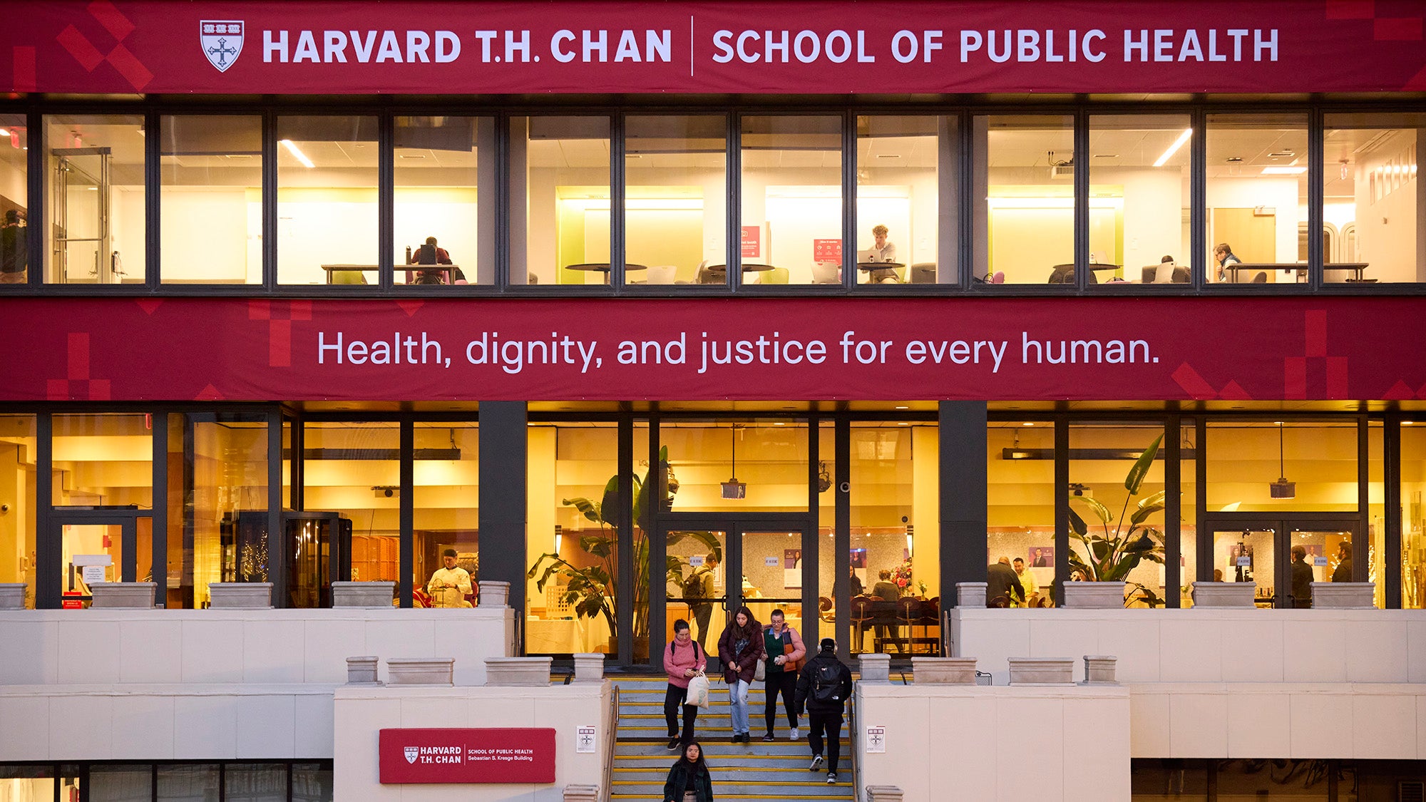 Kresge building, banners, and signage from 2025