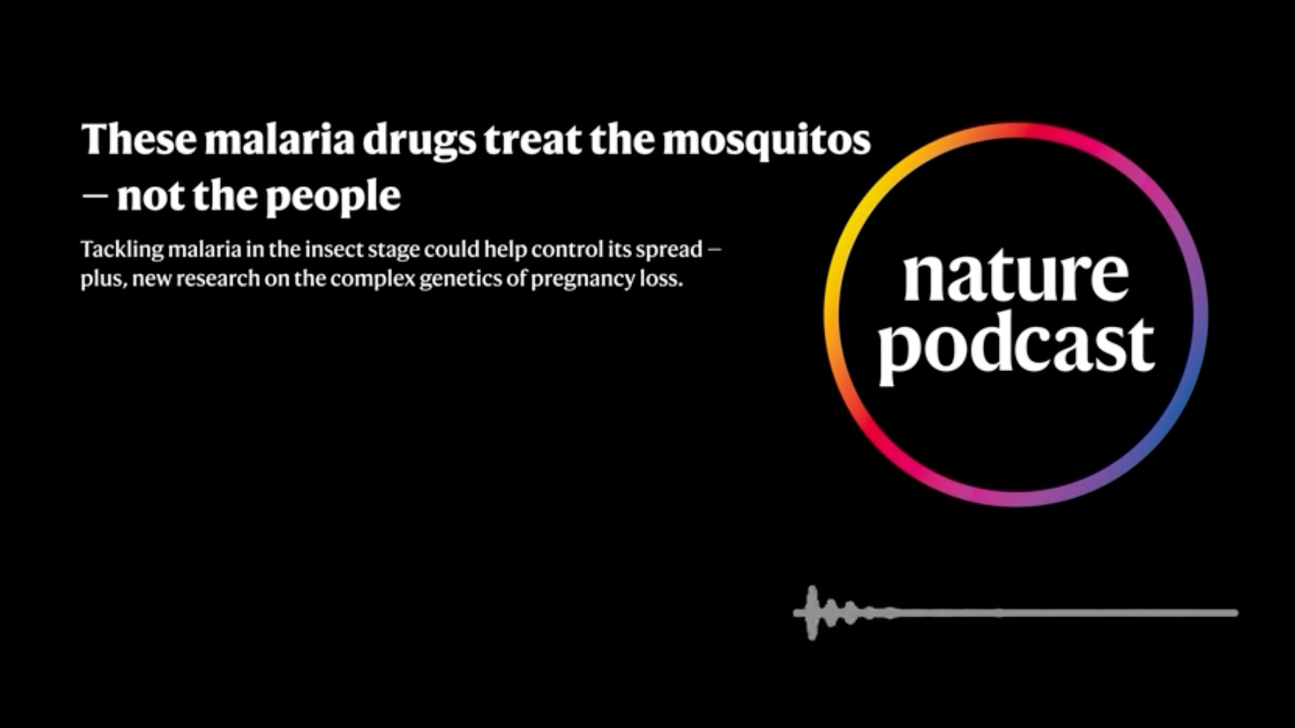 Decorative - screenshot of Nature Podcast