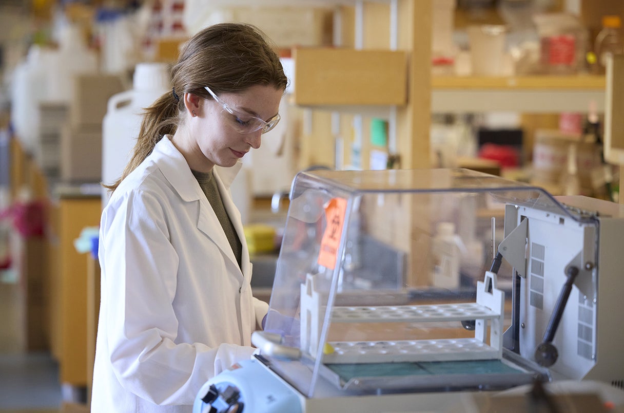 Harvard University has lost funding to support Bailey Bowcutt and hundreds of other graduate students with National Science Foundation research fellowships. photo@Kent Dayton/Harvard T.H. Chan School of Public Health