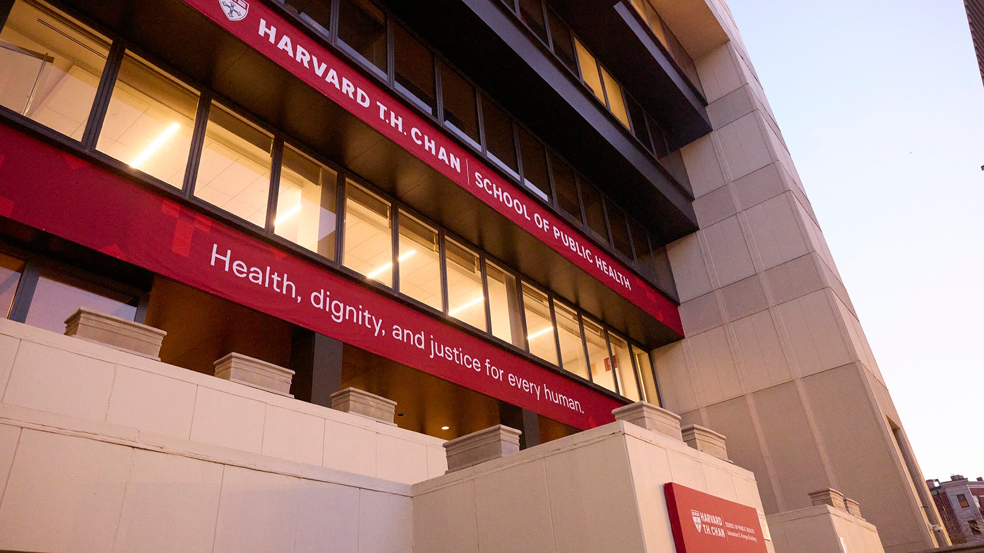 Kresge building, banners, and signage from 2025