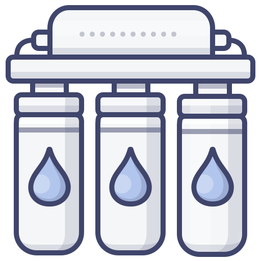 Diagram of drinking water filters.