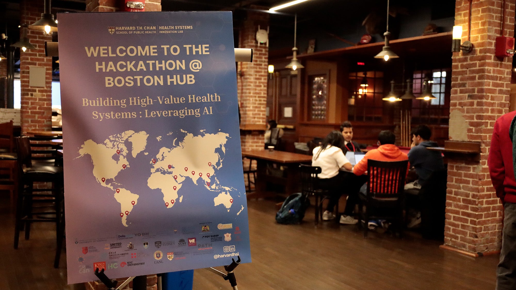 A sign for the hackathon