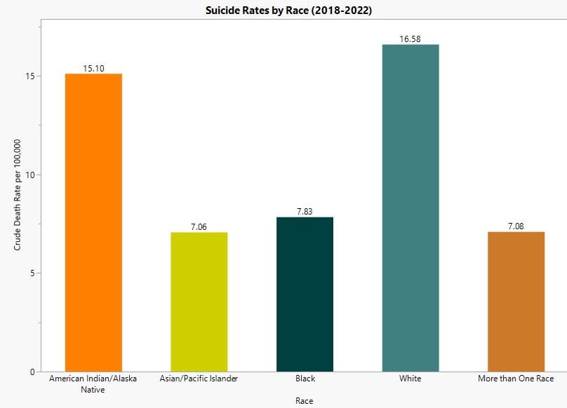 suicide rates by race