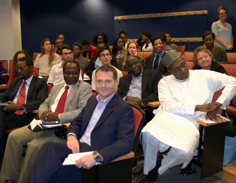 A distinguished group of global health experts shared recent findings published in the journal of Health Systems & Reform in a classroom at the Harvard T.H. Chan School of Public Health.