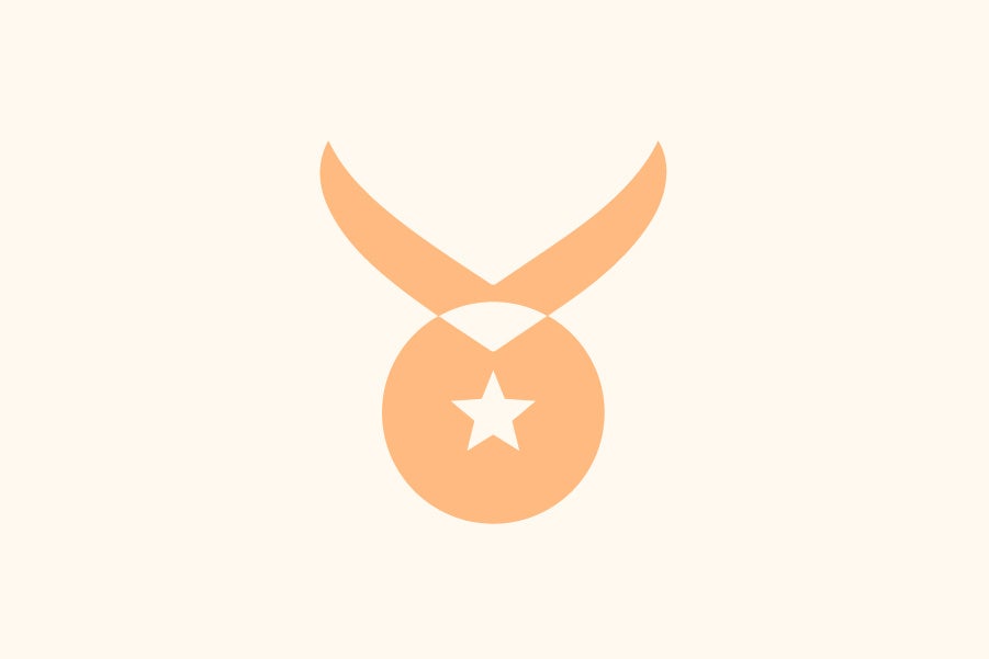 Integrity icon: A medal with a star at the center of the pendant