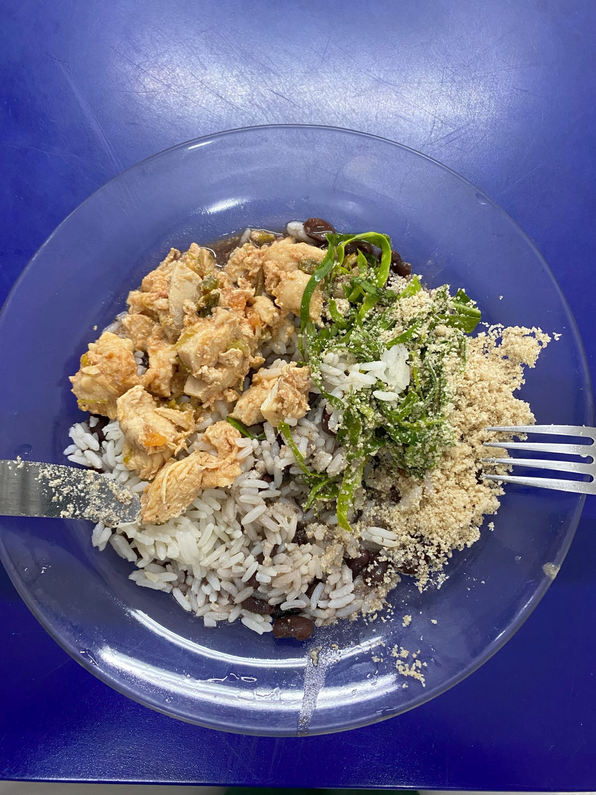 A freshly prepared school lunch in Rio