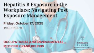 Title: Hepatitis B Exposure in the Workplace: Navigating Post-Exposure Management