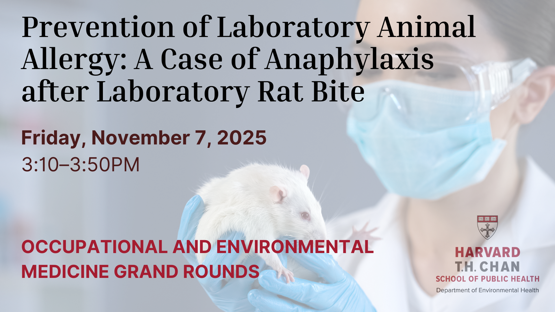 Prevention of Laboratory Animal Allergy: A Case of Anaphylaxis after Laboratory Rat Bite