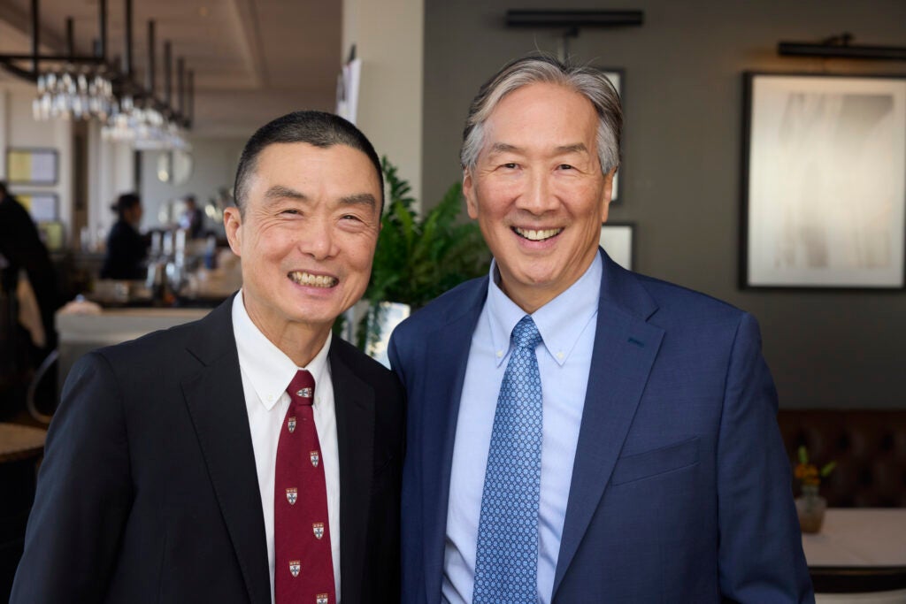 Anthony Chen, Leadership in Public Health Practice Awardee, with Professor Howard Koh.