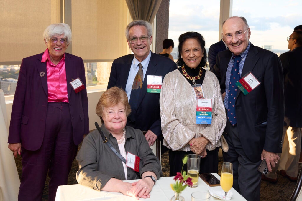 Members of the Class of 1975, who are celebrating their 50th reunion, and friends. 