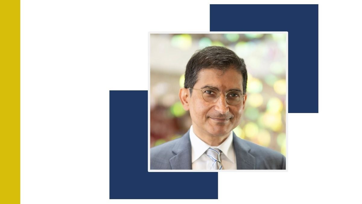 Headshot of Darius Lakdawalla in decorative banner