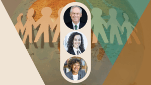 Headshots of Dr. Barry Levy, Dr. Yara Asi, and Dr. Mary Bassett.