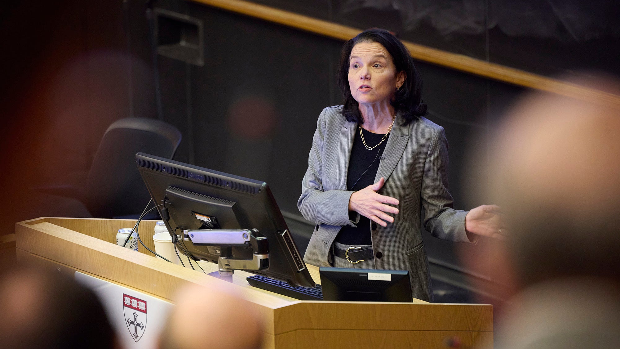 Katrina Armstrong speaking at Cutter Lecture