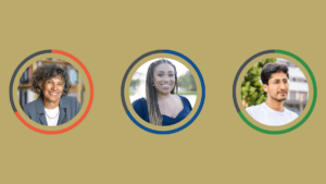 Side by side headshots of Mary T. Bassett, MD, MPH; Brittney Francis, PhD, MPH; Serhat Yildirim, MD, MMSc on green background